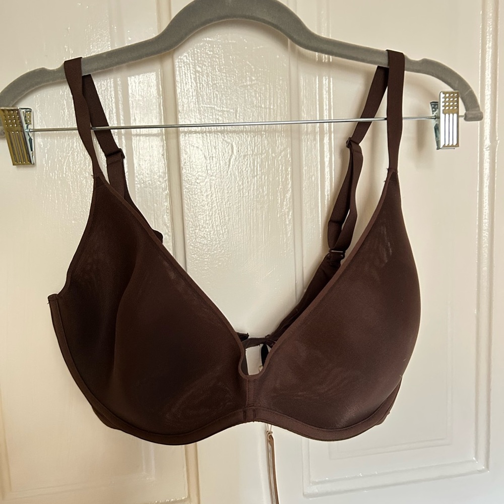 SKIMS Chocolate Brown Bra